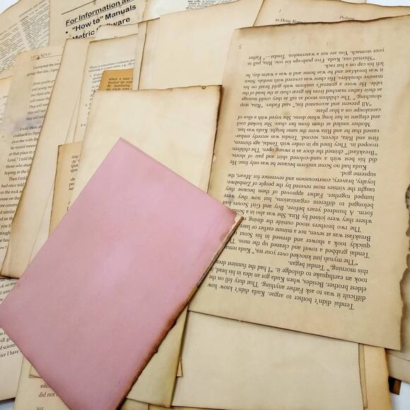 45 Coffee Dyed Book Pages, Hand Dyed Papers, Junk Journal Supply - Picture 2 of 5